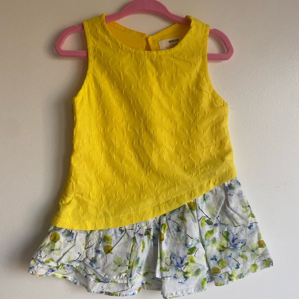 🛎️ Clearance SooBe Fashion Collection Baby Girls 18-24M Yellow Dress